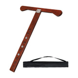 Maxbell Cello Endpin Anchor Wood Stopper Rest Holder Stand for Player Stage Beginner Dark Brown