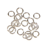 Maxbell 80 Pieces 3mm 6mm Mixed Lot Jewelry Findings Sterling Silver Open Jump Rings