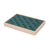 Maxbell Bangle Tray Rectangle Gifts Jewelry Displaying Wood Showcase Bracelet Holder green