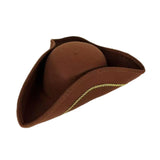 Maxbell Pirate Hat Gift for Adults, Men Women for Halloween Fancy Dress Role Playing Brown