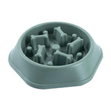 Pet Slow Feeder Dog Bowl Slow Eating Dish Bowl Food Plate Anti Choking Green - Aladdin Shoppers