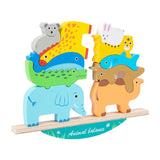 Maxbell Wood Blocks Balance Game Recognition Toy Educational Toy Wooden Stacking Toy