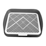 Maxbell Dog Potty Training Toilet Portable Puppy Pad Holder for Dormitory Home Bunny Gray