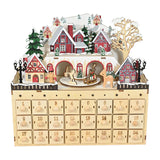 Christmas Advent Calendar 2024 with 24 Drawers for Desktop Office Home Decor