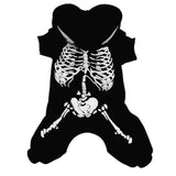 Maxbell Glow In The Dark Apparel Dog Pet Puppy Playsuit Jumpsuit Coat Jacket Costume Pet Supplies Black L