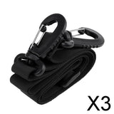 Maxbell 3xOutdoor Strapping Band Backpack Webbing Strap Belt Swivel Clip Buckle