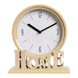 Maxbell Maxbell Vintage Style Desk Clock Office Mantel Non Ticking for Loft Decors Dorm Home Beige