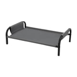 Cooling Elevated Dog Bed Metal Frame Pet Cot for Dogs Small Medium Dogs Cats Grey