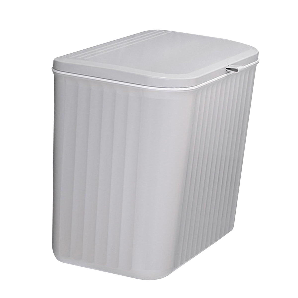 Maxbell Hanging Trash Can with Lid Dustbin Garbage Can for Living Room Bedroom Study 8L gray