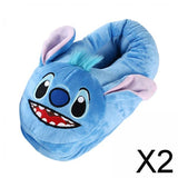 Maxbell 2xPlush Slippers Men Women Soft Household Shoes for Dorm Apartment Living Room