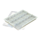 Maxbell Bead Storage Jar Portable Bead Organizer Box for Small Items Nail DIY Crafts 18 Grid