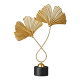 Maxbell 4 PCS Art Leaf Shape Sculpture Ornament Figurine Statue Office Decors