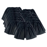 50 Pieces Disposable Men’S Boxer Shorts Underwear for Travel Massage Tanning Black