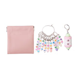 Maxbell Letter Stitch Markers Knitting Stitch Markers for Sewing Crochet Attachments Pink