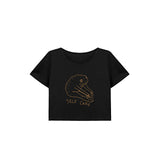 Maxbell Maxbell Womens Crop Top Soft Workout Cropped T Shirt for Traveling Street Daily Wear XXL