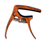 Maxbell Guitar Capo Easy to Use Professional for Six String Electric Guitar Acoustic Wood Color