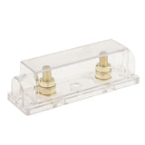 Maxbell 3xWaterproof Car Audio Stereo 0 2 4 Gauge Inline ANL Fuse Holder Clear Box