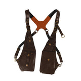 Maxbell Underarm Shoulder Bag Multipurpose Wallet Pocket for Running Outdoor Parties Brown