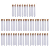 Maxbell 50x Test Tubes with Cork Stoppers Clear for Holiday Gift Beads Dried Flowers 15mmx100mm