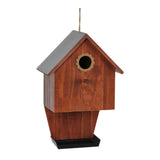 Maxbell Wooden Bird House with Feeder Trough Weatherproof for Yard Country Farmhouse