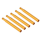 Maxbell Maxbell 5 Pieces Presta Valve Extender for Fixed Gear Bike/Road Bike Gold 60mm