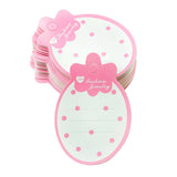 Maxbell 100 Pieces Strawberry Shape Paper Kid Hair Clip Hairpin Jewelry Display Card