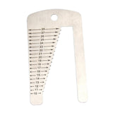Maxbell Stainless Steel Measuring Tool Watch Strap Sturdy Convenient Watchbands Ruler