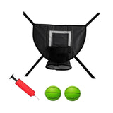 Maxbell Basketball Hoop for Trampoline Sturdy for Dunking Waterproof Basketball Goal black