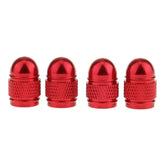 Maxbell 2x4x Aluminum  Style Rim Valve/Wheel Air Port Cover Stems Cap Red