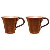 Maxbell Maxbell Copper Coffee Mug Sturdy Teaware 170ml Copper Water Cup for Tea Milk 2 Pieces