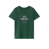 Maxbell Maxbell Women's T Shirt Summer Soft Clothing Crewneck Shirt for Office Work Shopping M Green