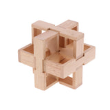 Challenge Yourself - Wooden Brain Teaser Kong Ming Lock Burr Puzzle Intelligence Game Kids/Adults Toy –Drawer Pattern