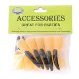 Maxbell 10x Fake Witch Fingers Scary Black Long Witch Nails for Bar Masquerade Props 1.5cmx6cm