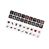 Maxbell Baby Flashcards Travel Toy Early Education for Boys Girls 0-6 Months Newborn Black Red