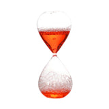 Maxbell Bubble Singing Hourglass Timer Decorative Handmade Office Bubble Glass Timer Red