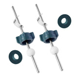 Maxbell 2Pcs Sink Drain Lift Rod Drain Stopper Assembly for Home Hotel Vanity Vessel with raw tape