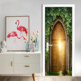 3D door sticker removable wall sticker wallpaper door mural 90 x 200cm Pattern G