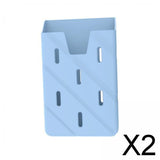 Maxbell 2xPhone Card Holder Silicone Phone Pouch for Drivers ID Card All Mobile Phones Blue