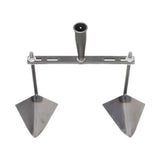 Maxbell Garden Hoe Triangle Head Transplanting Cutting Farming Loosening Garden Tool 30cm Double Head