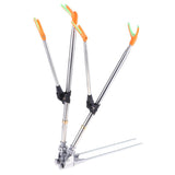 Maxbell Maxbell Stainless Steel Fishing Tackle Double Rod Rack Fishing Rod Holder Bracket 1.5m