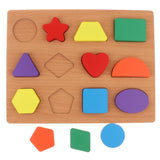 Maxbell Maxbell Wooden Jigsaw Puzzle Board Kids/Baby Cognitive Toy Shapes