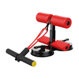 Maxbell Sit up Bar Floor Holder 3 Adjustable Height Situp Bar for Thighs Office Home Red