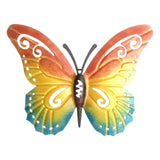 Maxbell Maxbell Butterfly Wall Decors Wall Sculptures Figurines for Garden Home Decors orange yellow blue