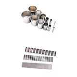 Maxbell 2 Set Polymer Clay Cutter Shapes Puncher Hole Punch Metal Mold