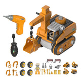 Maxbell Engineering Car Birthday Gift Crane 4 in 1 Construction Truck Toys Set