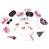Maxbell 21pcs Stick 21st Birthday Party Glasses Photo Booth Props Lips Crown Tie - Aladdin Shoppers