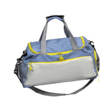 Maxbell Travel Duffle Bag Portable Sports Gym Bag for Outdoor Business Trip Fitness Blue and White