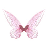 Maxbell Butterfly Wing Adults and Kids Photo Props Decor for Halloween Show Festival Pink