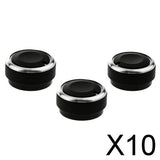 Maxbell 10x3 Pieces Air conditioner Knob Control Switch for Vela Vitz Vios classical black