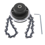 Maxbell 65Mn Brush Cutter Trimmer Head With Sawchain for Lawn Mower 2Pcs